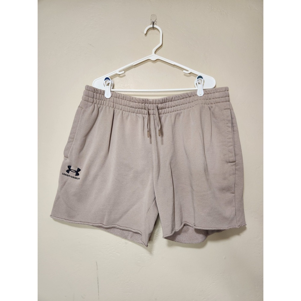 Under Armour Men's Sweat Shorts Brown Mens Size XXL